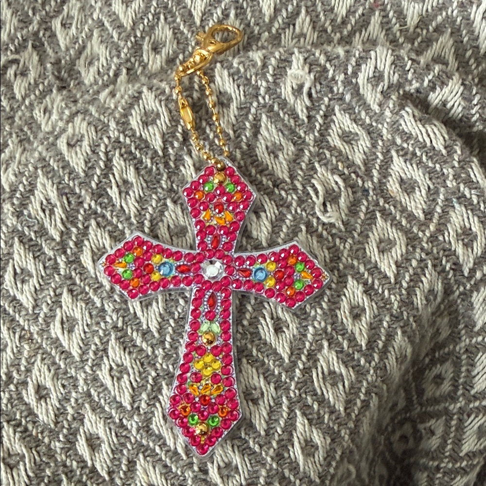 Colorful Cross Key Holder